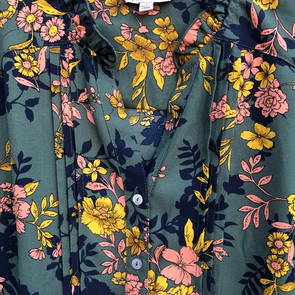 💚 NWT Nanette Lepore  Lora Button Down Top - Size Small 💚 - Picture 5 of 9